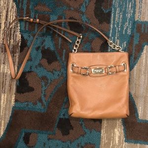 EUC Michael Kors Camel Crossbody Bag with Buckle